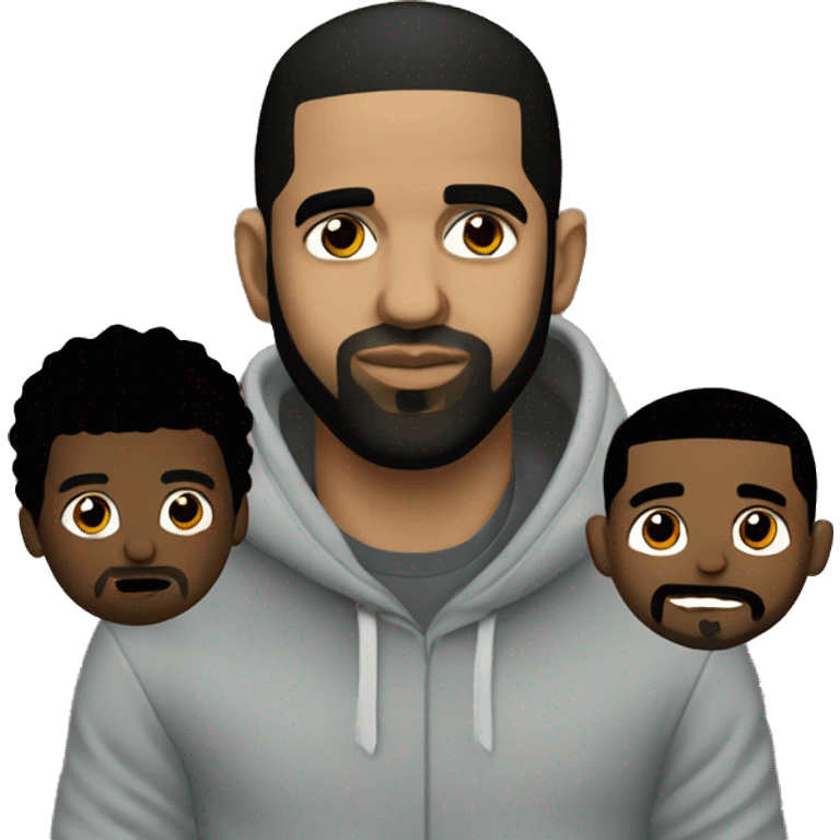 Drake with Kendrick Lamar  emoji