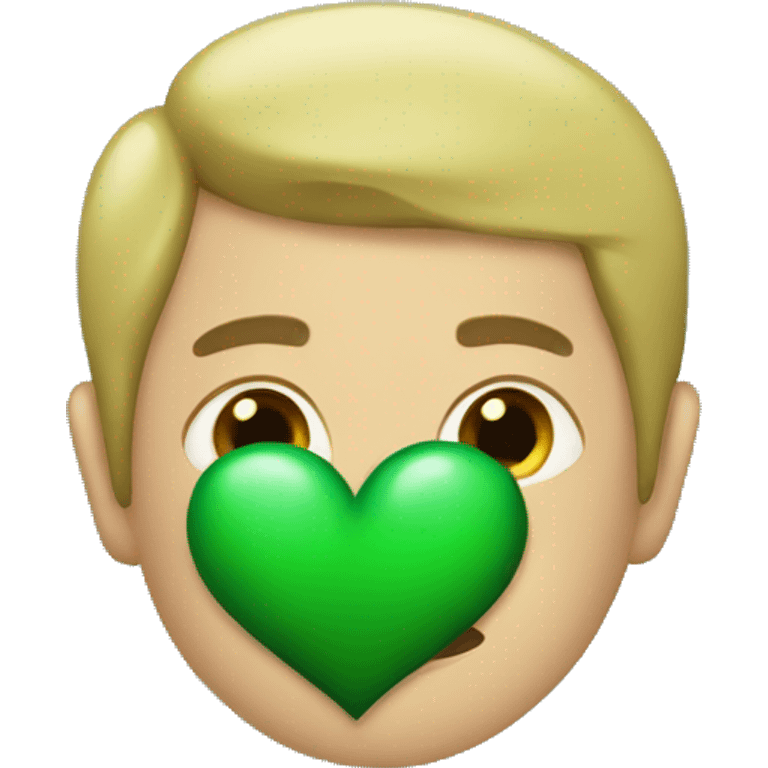 Dark green heart emoji