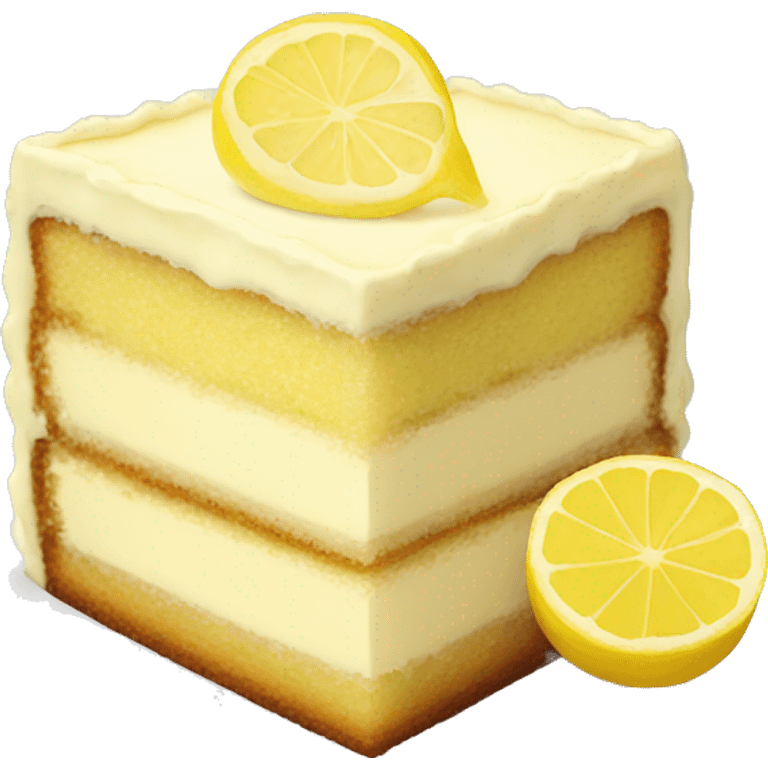 Lemon cake emoji