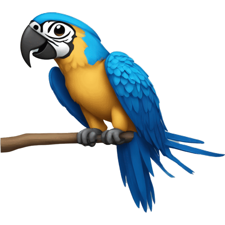 macaw blue and gold emoji