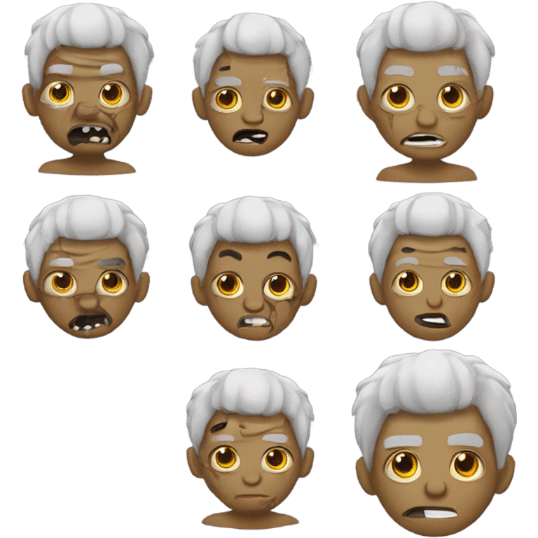 emoji de zumbi garota com o cabelo liso e ruivo claro emoji