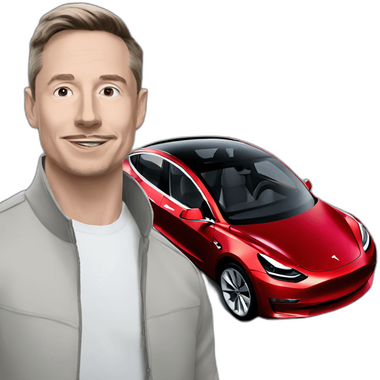 tesla model 3 emoji