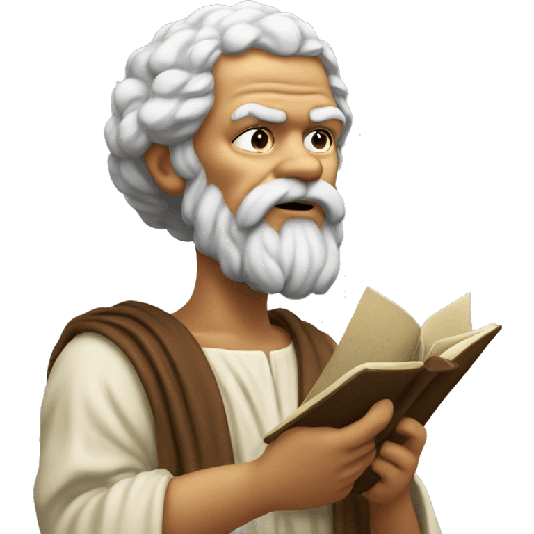 socrates reciting a poem emoji