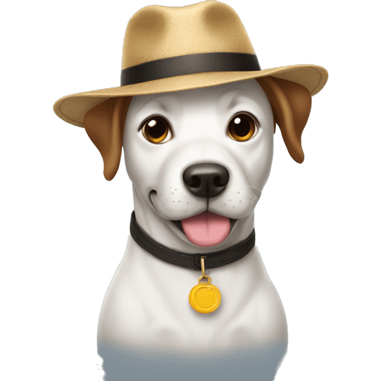 dog with hat emoji