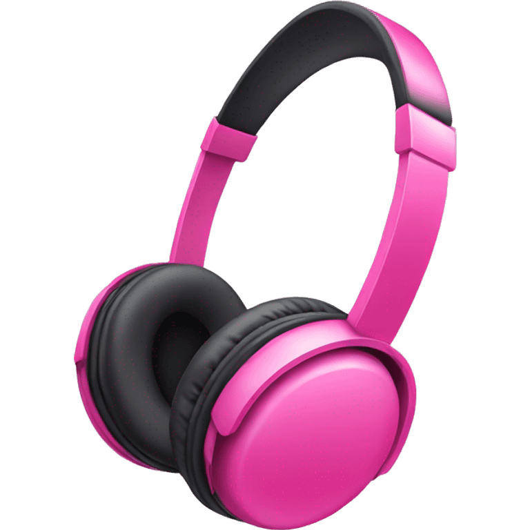 Pink headphones emoji