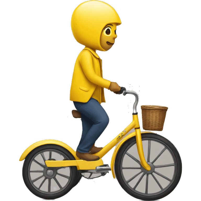 yellow Alinker walking tricycle emoji