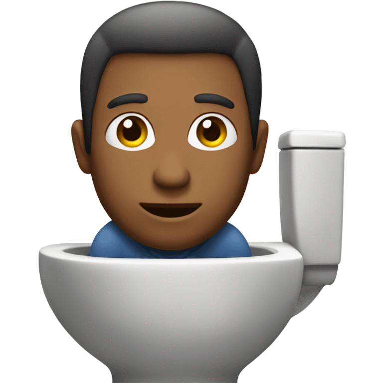 Man on a toilet emoji