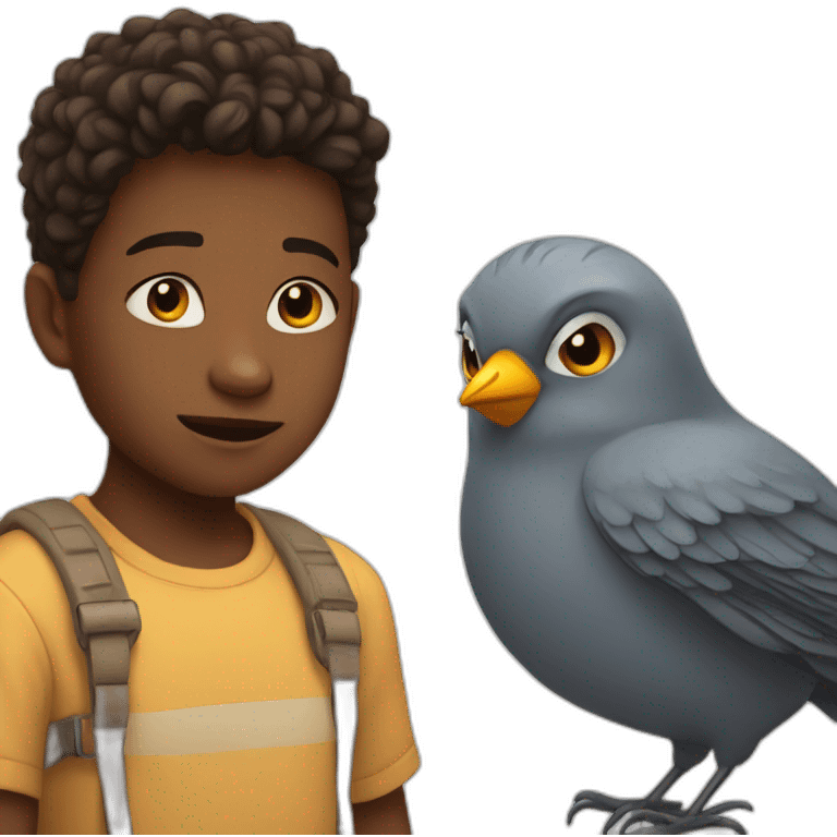 kid and catbird emoji