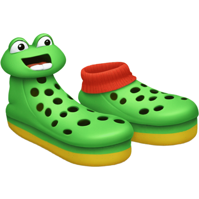 Crocs stealing my socks emoji