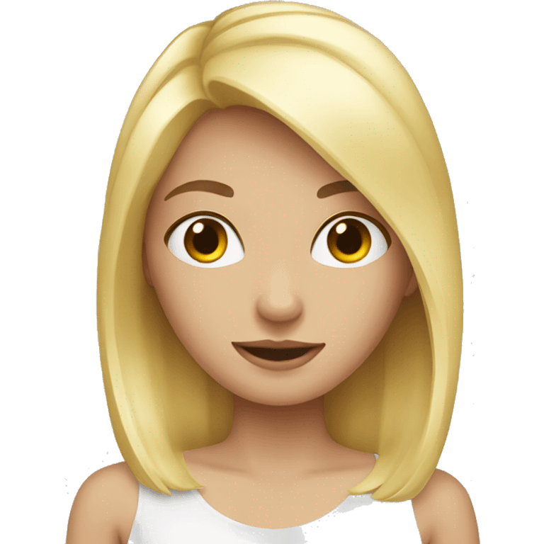 girl blond emoji