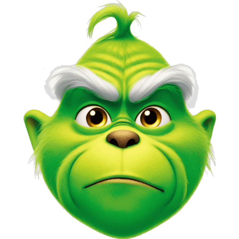 The Grinch looking cute emoji