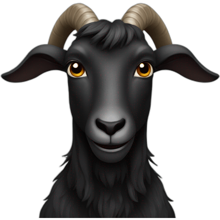 Black goat  emoji