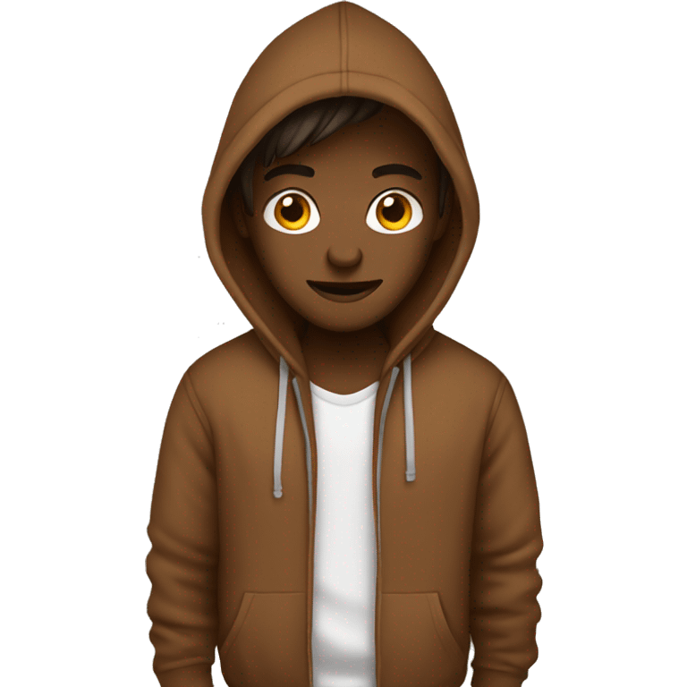 Brown hoodie  emoji