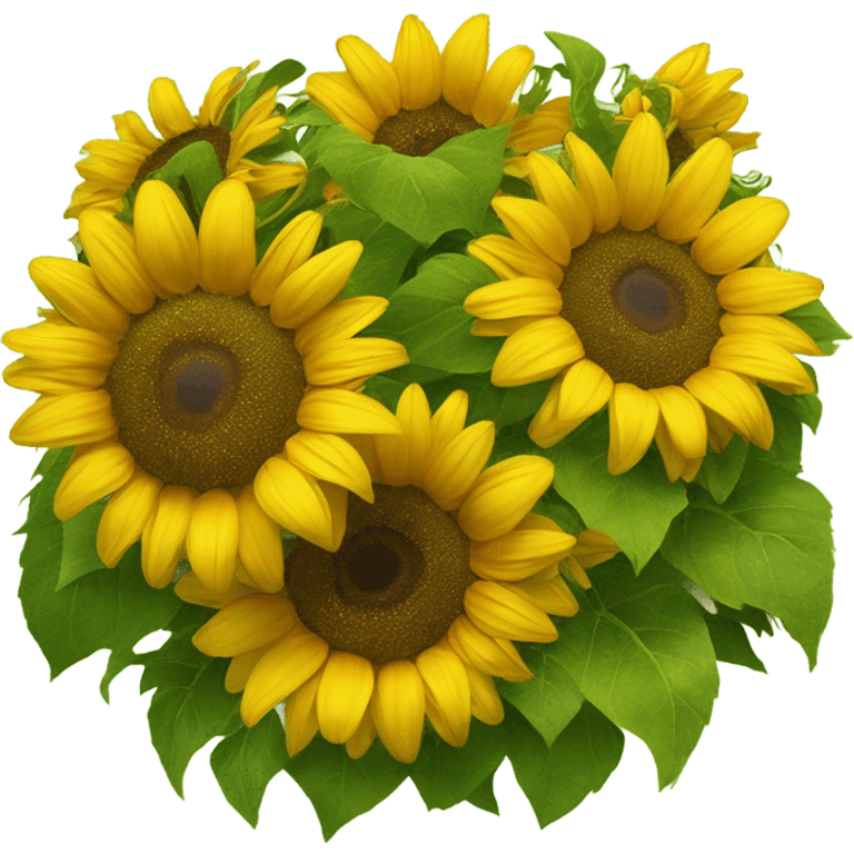 a sunflower crown  emoji