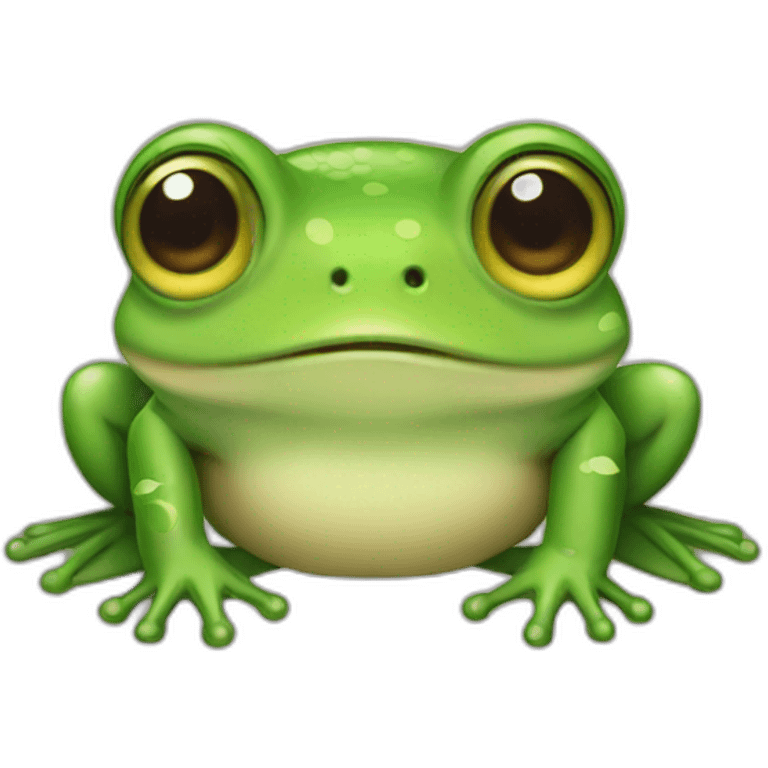 cute little frog emoji