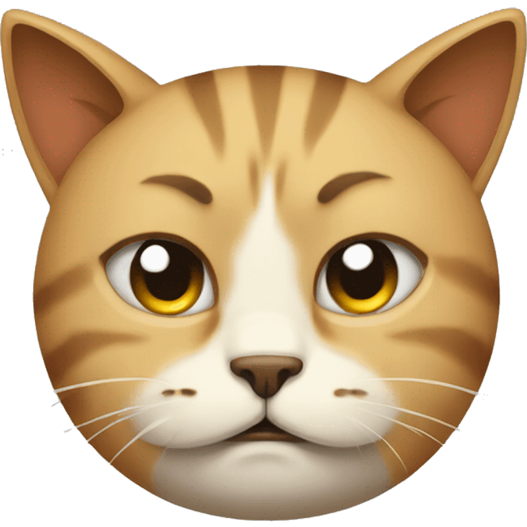 sad and angry cat emoji