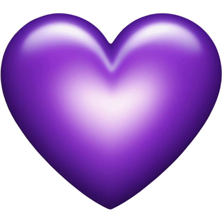 Purple heart emoji