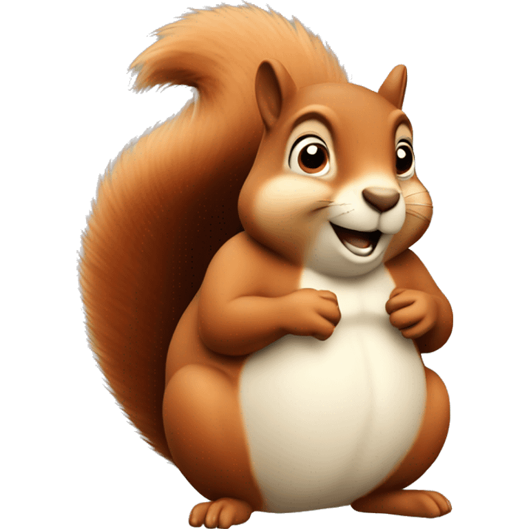 a fat squirrel  emoji