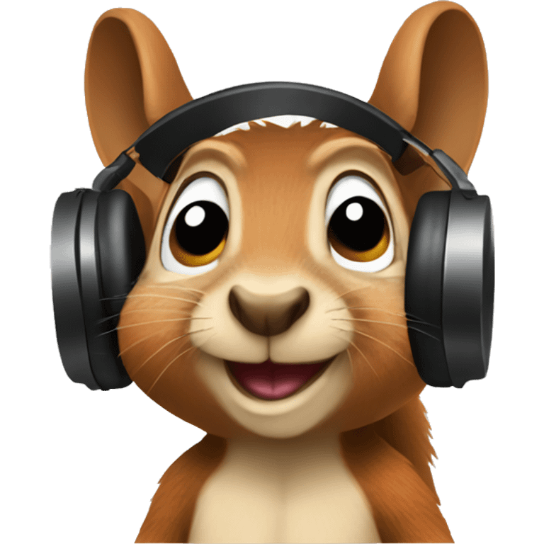 Squirrel DJ emoji