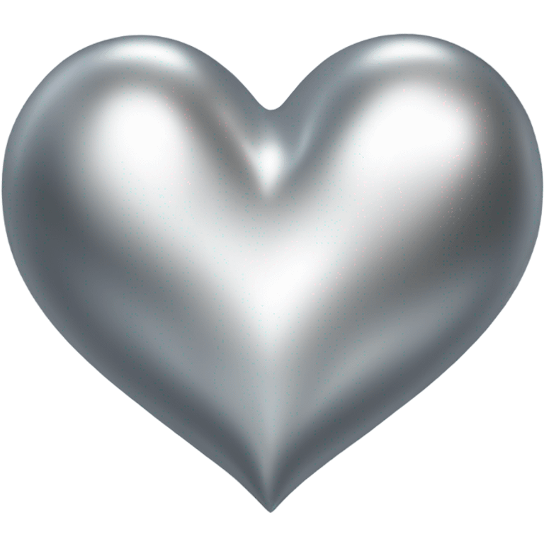 Silver space heart  emoji