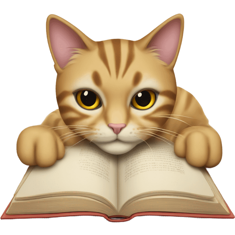 cat and book emoji