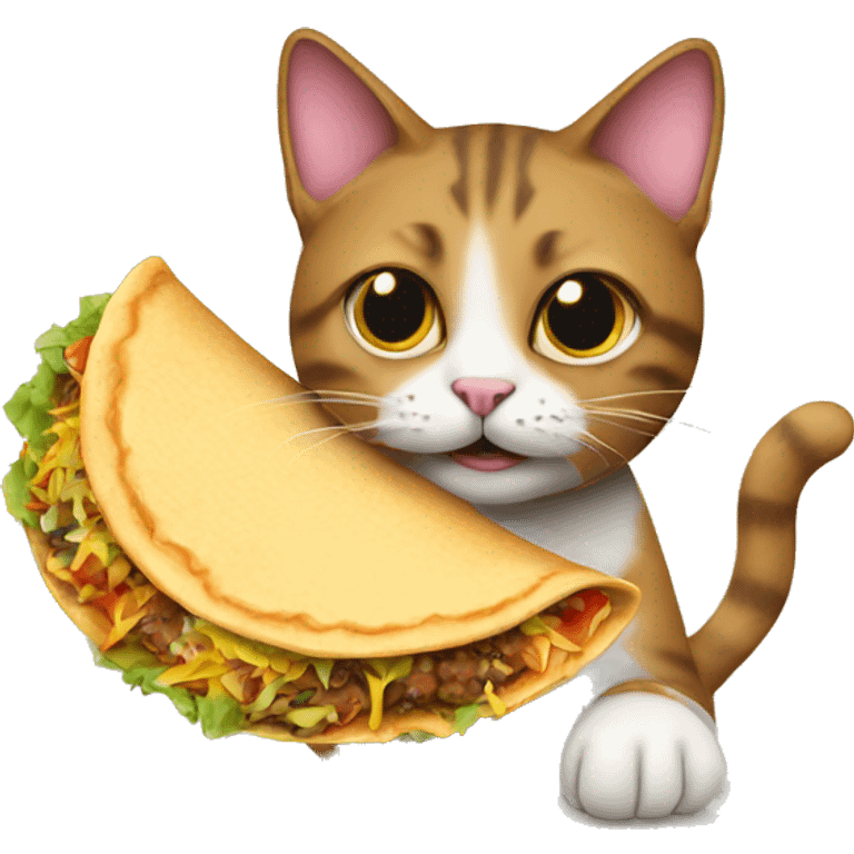 cat with taco  emoji