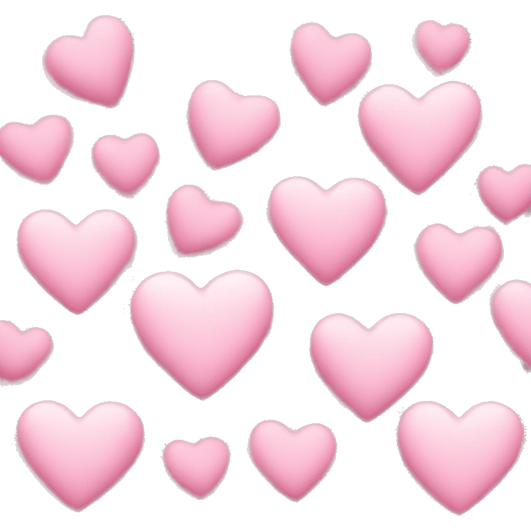 Soft pink heart emoji