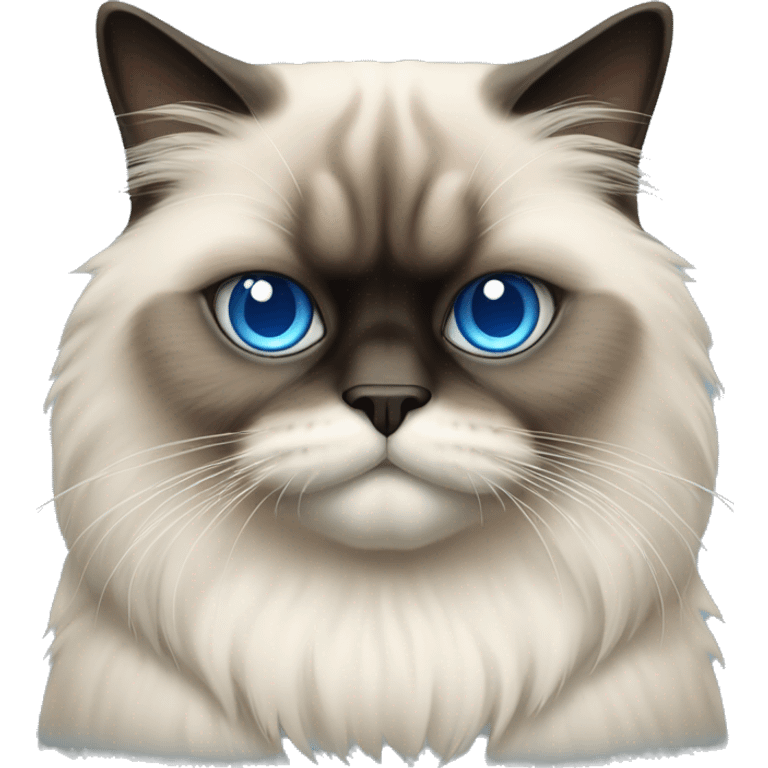 Himalayan cat with blue eyes emoji