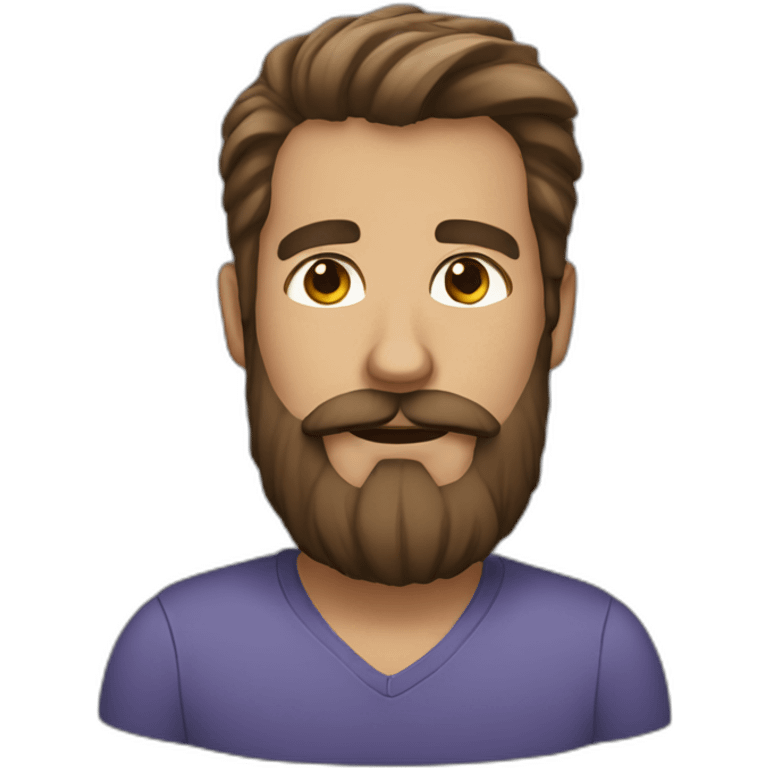 Bearded man emoji