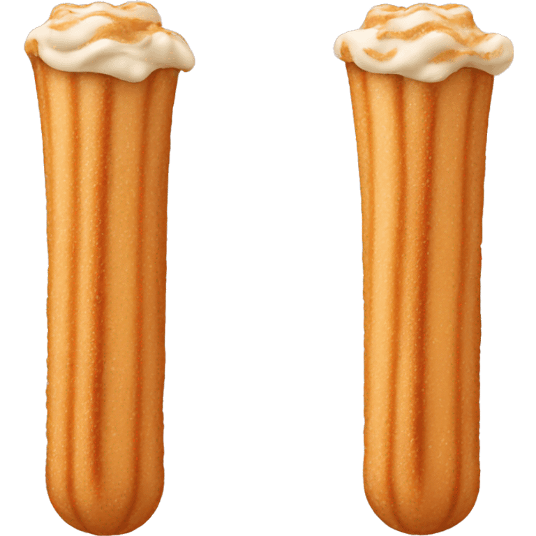 Filled cream churro emoji