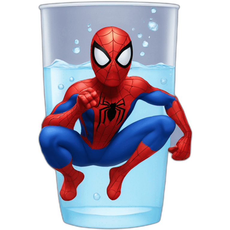 Spiderman drink water emoji