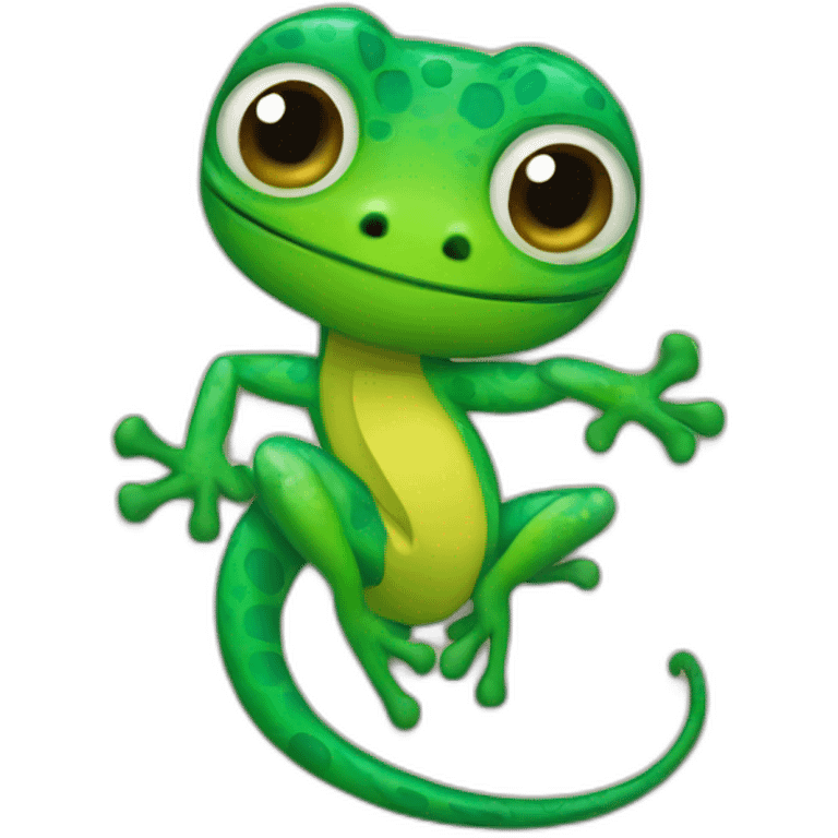 Gecko appareil photo emoji