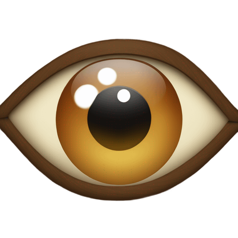 Eye as a wood emoji