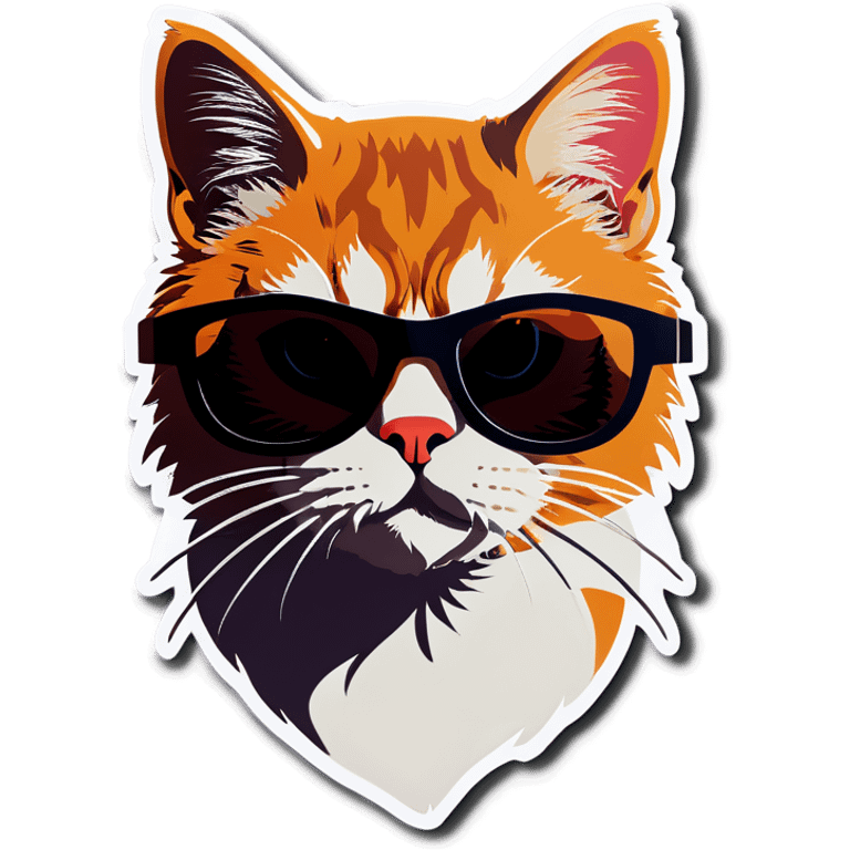 Cat with sunglasses emoji