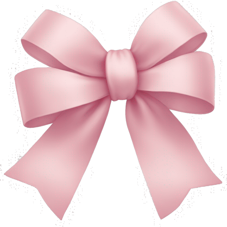 light pink ribbon bow emoji