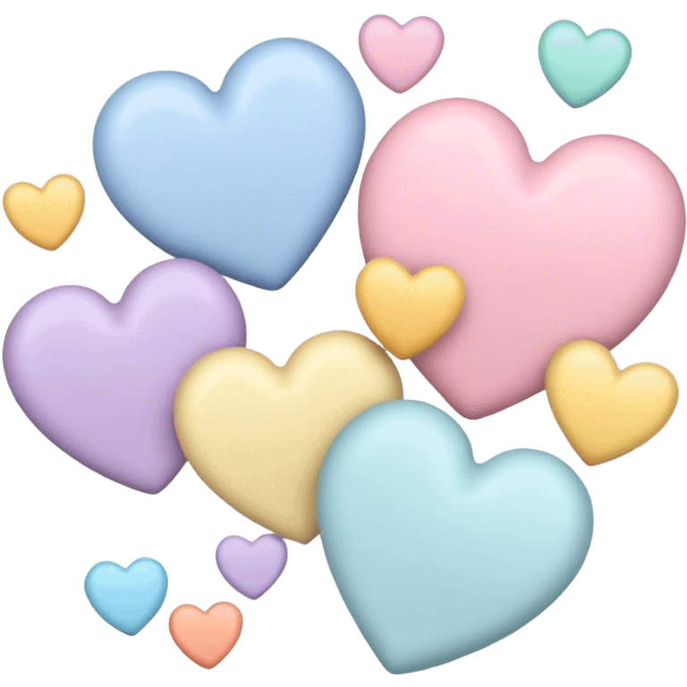 Pastel hearts emoji