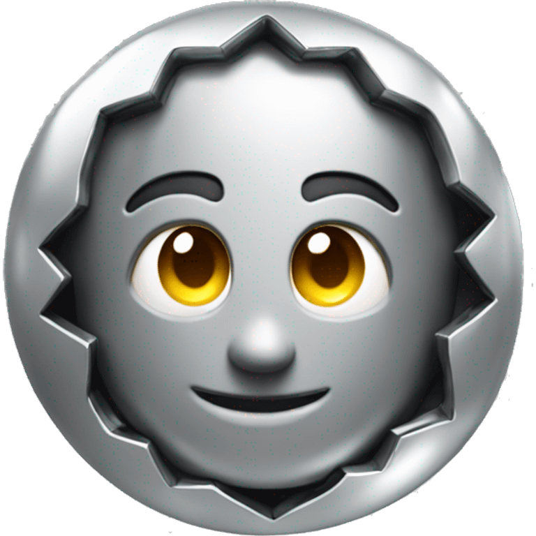 Full chrome instagram 3d logo emoji