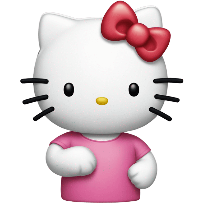 Hello kitty holding a AL emoji