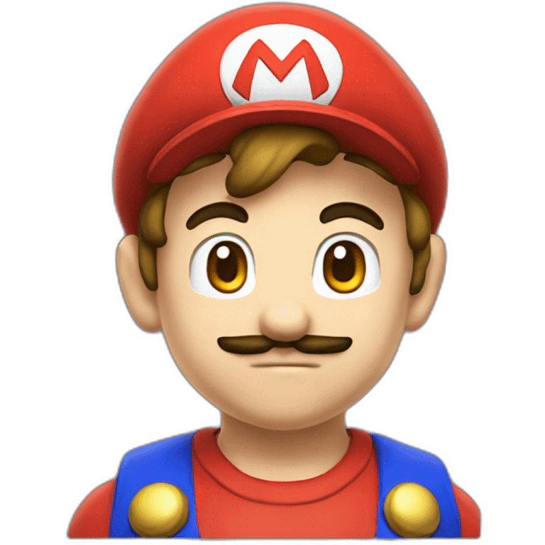 Super Mario as anime emoji