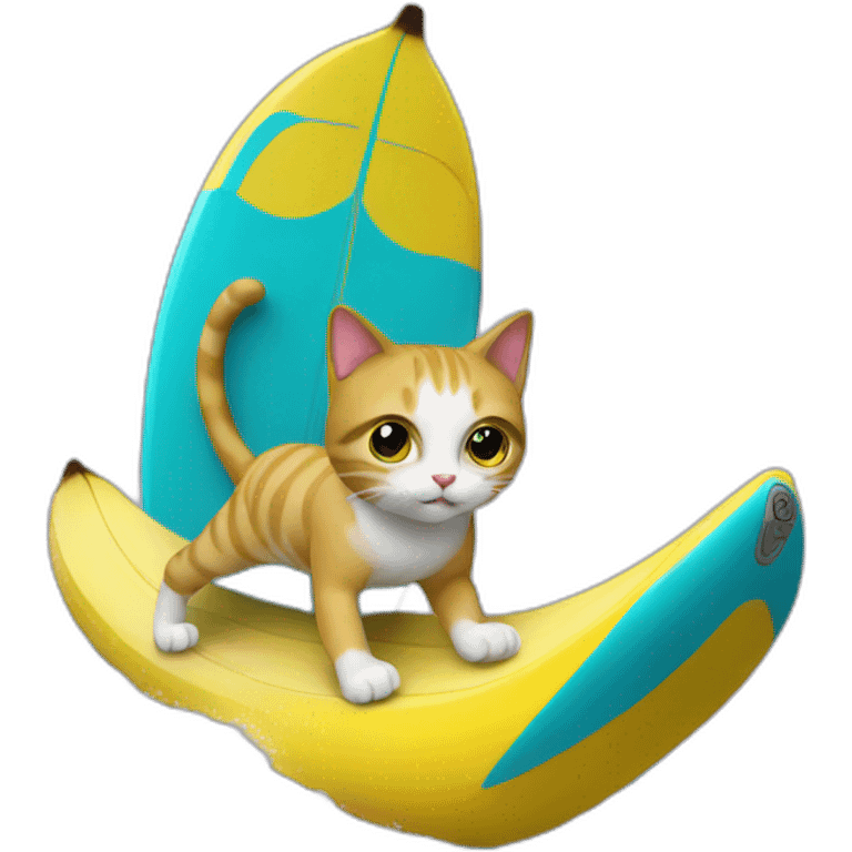 cat-surfing-with-a-banana emoji