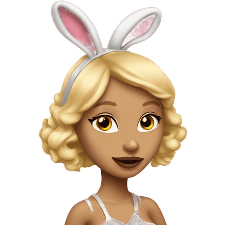 Blonde Go-go dancer Enid Sinclair wearing bunny ears  emoji