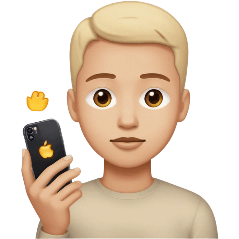 Person on iPhone emoji