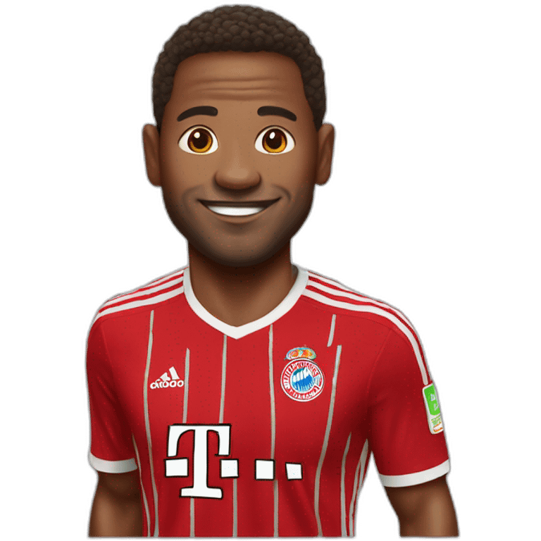 bayern münchen player jumping big head emoji