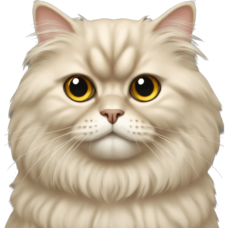 beige persian cat emoji