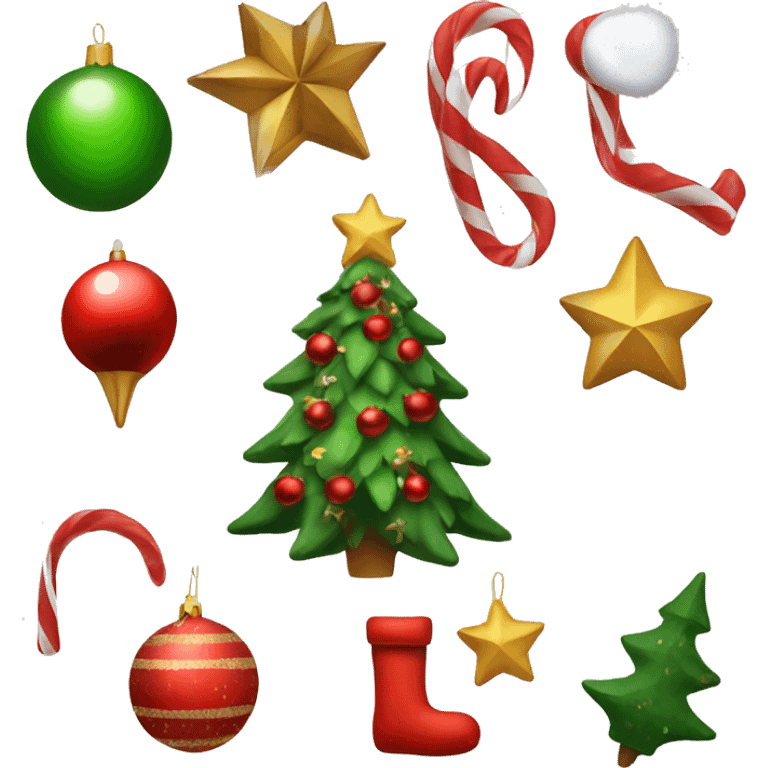 Christmas decorations details  emoji