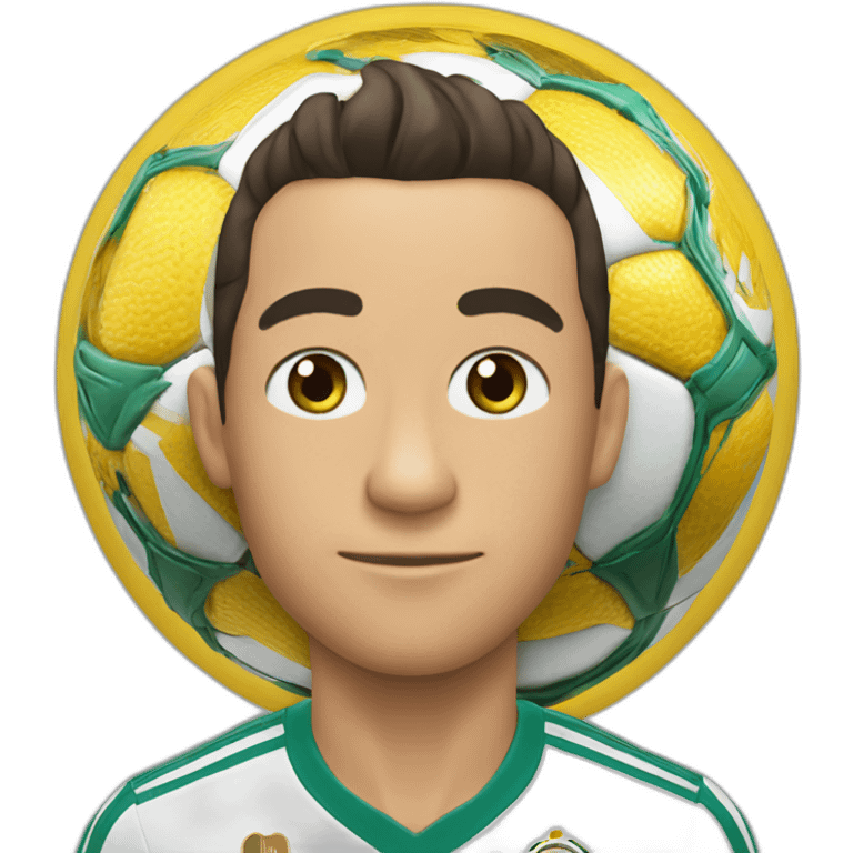 Genera a cr7 con un mundial en la mano emoji