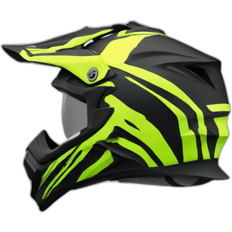 Casque motocross emoji