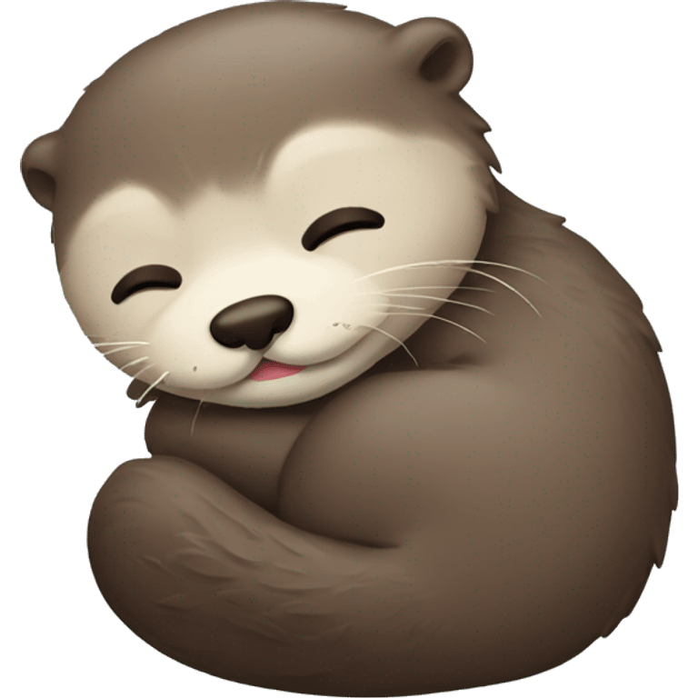 Sleepy otter emoji