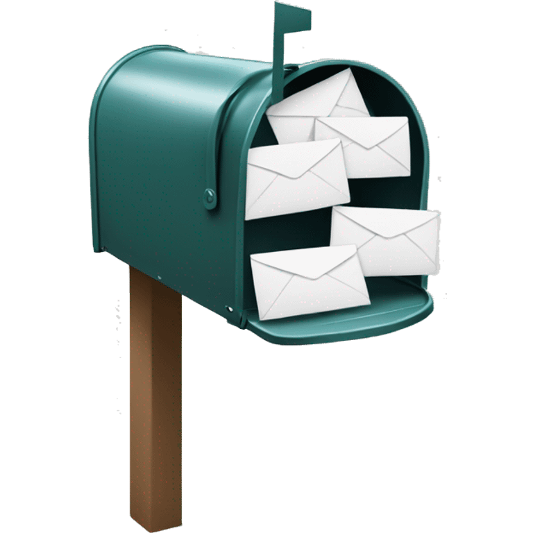 Mailbox with multiple envelopes emoji