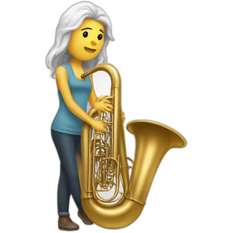 Long-hairwhitemale-playing-tuba emoji